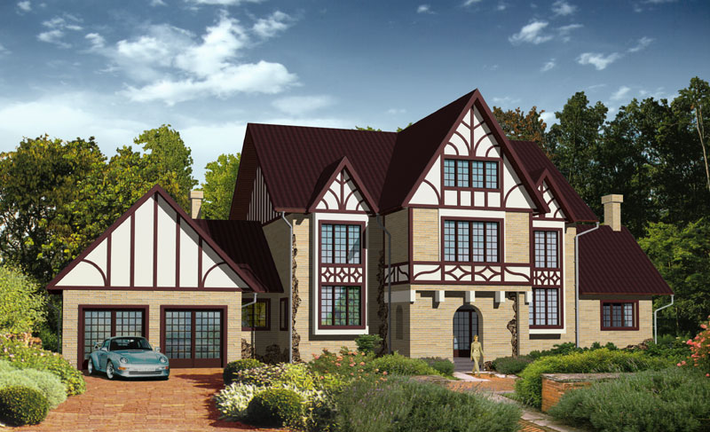 Проект фахверкового дома №1