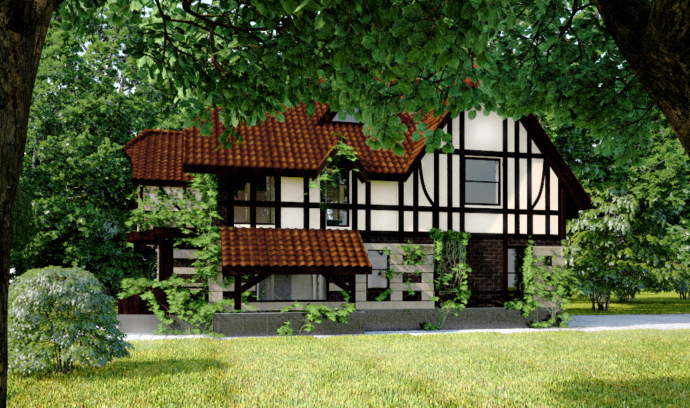 Проект фахверкового дома №2